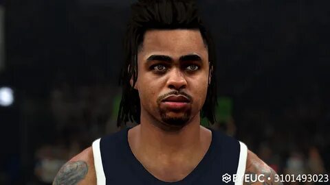 D'Angelo Russell Face, Hair and Body Model 3 Versions By 310