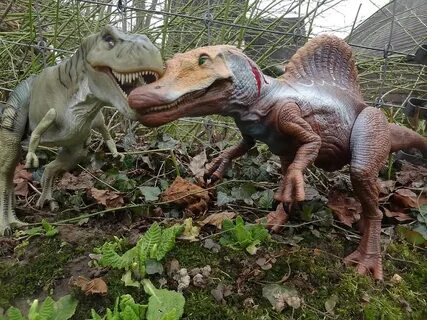 Jurassic Park Toys Diorama - Thrasher T-Rex vs. Animatroni. 