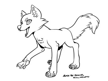 Free to Use Wolf-Dog Base 2 by RenciAdopts on DeviantArt