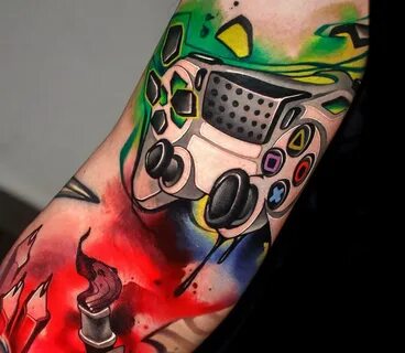 Gamepad tattoo by Uncl Paul Knows Photo 29061