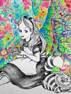 Alice in wonderland Alice in wonderland drawings, Trippy pic