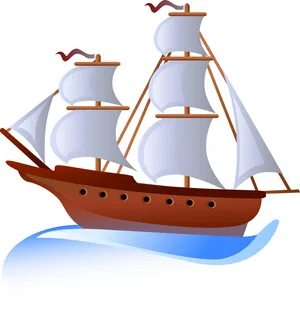 Clip Art Free Stock Boat Svg Yacht - Sailing Ship Clipart - 