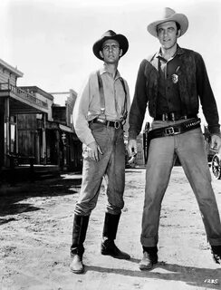 Dennis Weaver as Chester Goode with Jim Arness as Marshall D