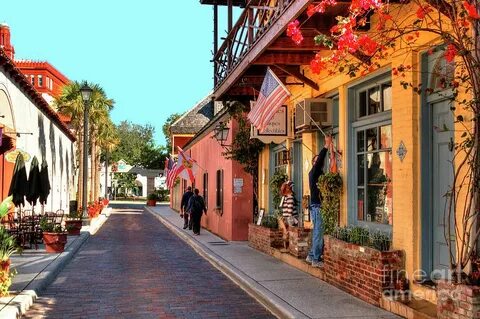 Aviles Street located in Old Town, St Augustine, Fl Photogra