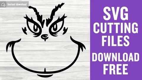 Grinch Face Svg Cutting Files for Cricut Vector Instant Down