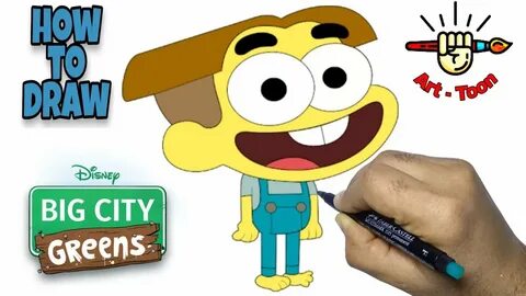 How to draw Cricket from Big City Greens step by step easy -