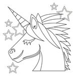 Emoji Unicorn Coloring Pages