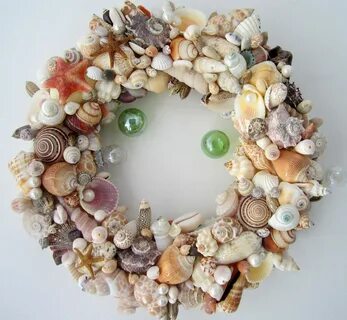 Beach Decor Seashell Wreath Nautical Decor Shell Wreath Etsy