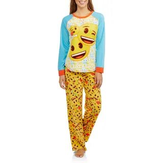 Briefly Stated Womens Emoji Happy Feelings Pajama handzon Sl