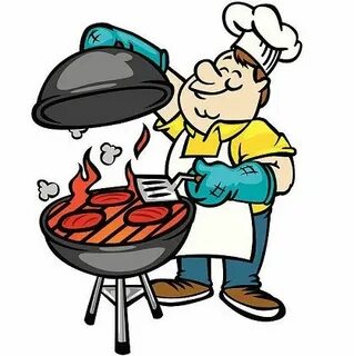 Barbecue Cartoon painting, Grill master, Cartoon people