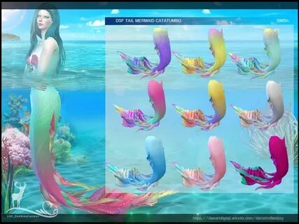 DansimsFantasy - The sims 4 Mermaid Tail. Dansimsfantasy Mer