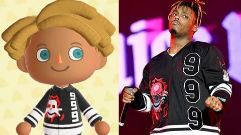 recreating juice wrld & lil tracy outfits in animal crossing