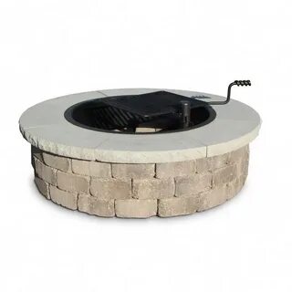 Necessories 52 in. Grand Fire Pit Chiseled Cap 0108 Outdoor 