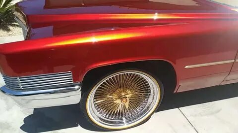 1970 Cadillac DeVille wet wet candy paint 24k gold rims - Yo
