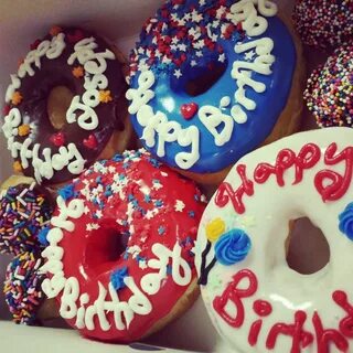 Happy birthday donuts!! - Yelp Happy birthday donut, Happy b