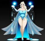 Xbooru - big breasts blue eyes breasts cleavage disney elsa 