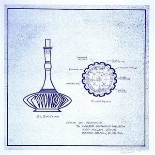 I Dream of Jeannie's bottle Blueprints, Orlando museum of ar