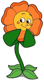 cagneycarnation cuphead flower sticker by @fnaffanplush2