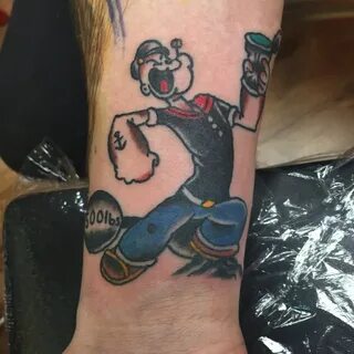 Popeye Tattoo by KeelHauled Mike of Black Anchor Tattoo in. 