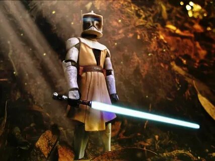 Obi Wan Kenobi (in clone trooper armor) Commander and Jedi. 