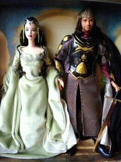 Barbie Lord of the Rings Arwen and Aragorn full length Flick