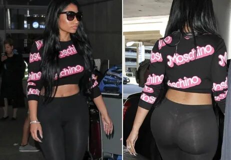 Photos: Nicki Minaj shows off her big booty in See Through t