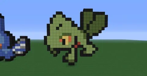 Minecraft Pixel Art: Treecko - Game and Mod Reviews