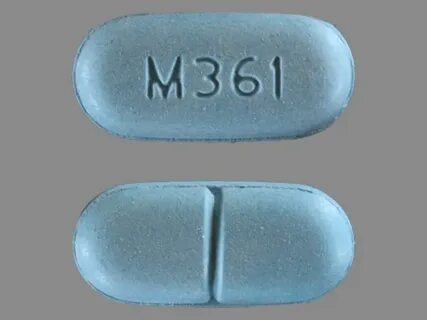 M361 Blue and Elliptical/Oval Pill Images - Pill Identifier 