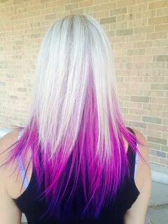 Bleach Blonde Hair With Pink Tips