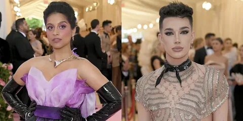 James Charles & Lilly Singh Step Out in Statement Looks at M