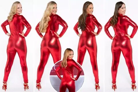 shiny red jumpsuit cheap online