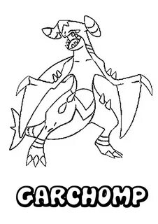 Pokemon Garchomp Coloring Pages Mclarenweightliftingenquiry