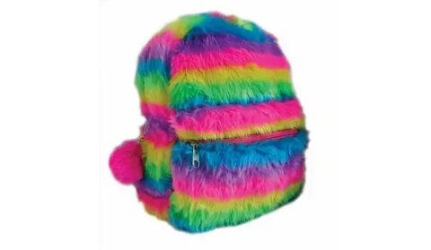 Backpack rainbow fur - Детские сумки - Photopoint