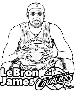 Free LeBron James coloring page basketball player. #LeBron #