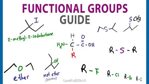 Functional Groups How To Draw, Recognize, Name - Organic Che