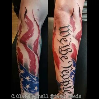 In God We Trust American Flag Tattoo - englshwer