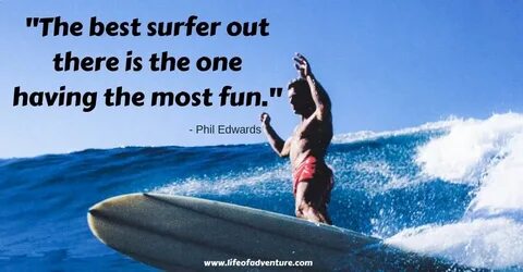 Learning to surf takes months of hard work and practice. For