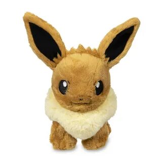 Sitting Eevee Fluffy Plush - 8 In. Pokémon Center Official S
