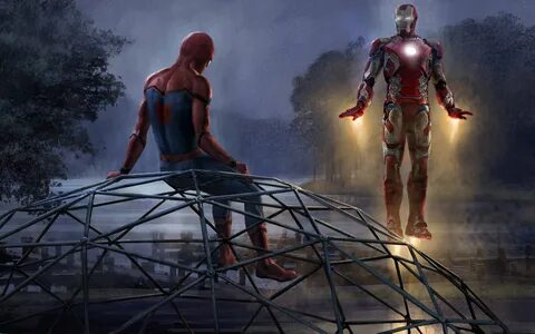 3840x2400 Iron Man And Spiderman 5k Artwork 4k HD 4k Wallpap