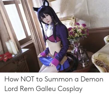 $LAJOU How NOT to Summon a Demon Lord Rem Galleu Cosplay Cos