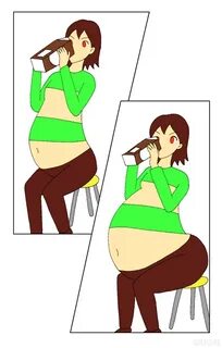 Commission: Chocolate Milk Drinking Contest 8/10 by gomyugom