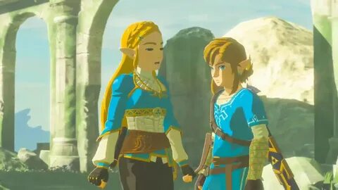 Zelda and Link Leaked Cutscene Zelda Breath of the Wild - Yo