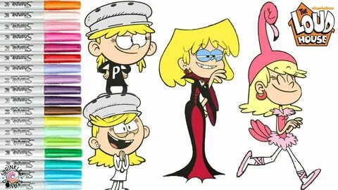 The Loud House Coloring Book Page Tricked Lori Loud Leni Lou