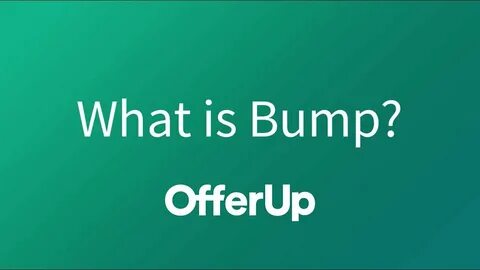 How to bump an item on OfferUp - YouTube