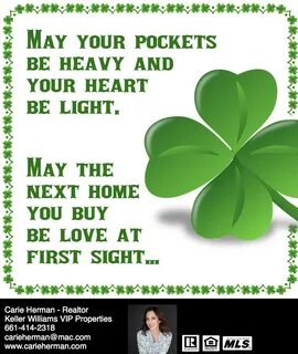 Wishing you a safe and Happy St. Patty's Day Real estate adv