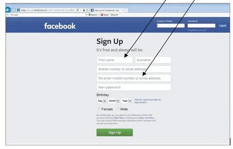 Facebook Account Sign Up : Facebook Sign up: create a Facebo