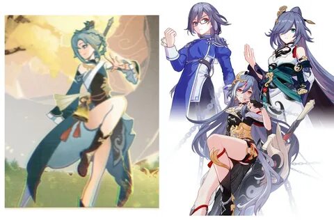 Yelan and Fu Hua comparison. 
