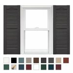 Mid America Cathedral Open Louver Vinyl Standard Shutter 1 P
