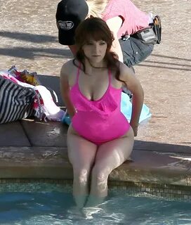 ANNA KENDRICK in Swimsuit on the Set of Mike and Dave Need W