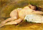 Artwork Replica Nude Study, 1910 by Frederick Mccubbin (1855